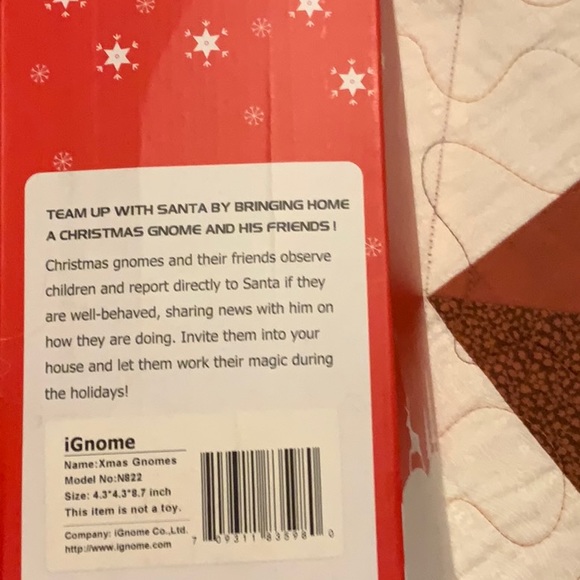 Christmas gnome brand new with box. But no tags. - Picture 2 of 4
